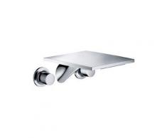AXOR Massaud 3-Loch Waschtischarmatur für Wandmontage Ausladung: 259 mm 18115000