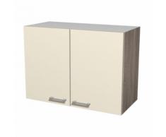 ROLLER Hängeschrank Eico - Magnolienweiß-Tennessee Eiche - 80 cm (Nachbildung)
