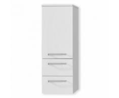 ROLLER Badschrank, Badezimmerschrank Adamo - weiß Hochglanz - 45x130 cm