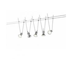 ROLLER LED-Deckenleuchte, Deckenlampe Basic - Titanfarbig - mit Seilsystem, A+