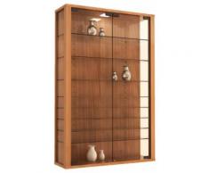 ROLLER Hängevitrine Vitrosa Mini - Kern-Nussbaum - mit LED-Beleuchtung, A++
