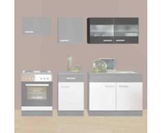 ROLLER Hängeschrank Greta - graphit - Glastüren - 100x64 cm