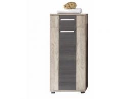 ROLLER Badschrank, Badezimmerschrank Star - Eiche Monument Oak - Touchwood - 40 cm