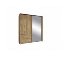 ROLLER Kleiderschrank Wetzlar - Eiche Wotan - 3-türig - 181 cm breit