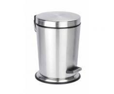 ROLLER Wenko Kosmetikeimer, Treteimer Easy Close - Edelstahl matt - 5 Liter
