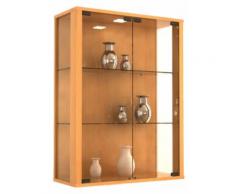 ROLLER Hängevitrine Udina - Buche - mit LED-Beleuchtung, A++