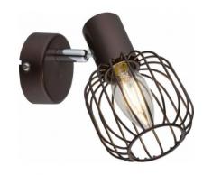 ROLLER Wandstrahler, Wandleuchte, Wandlampe Akin - braun - 1-flammig, A++