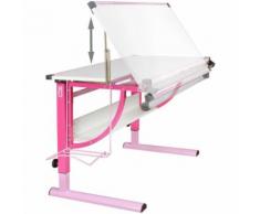ROLLER Kinderschreibtisch Moritz - rosa-weiß - höhenverstellbar
