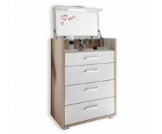 ROLLER Schminkkommode Beauty - Sonoma Eiche-weiß - Beleuchtung - 65 cm, A+