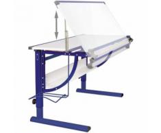 ROLLER Kinderschreibtisch Moritz - blau-weiß - höhenverstellbar