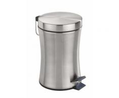 ROLLER Wenko Kosmetikeimer, Treteimer Pieno - Edelstahl - 3 Liter