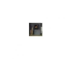 muenkel design square fire 75 Bio Wandkamin: Schwarz