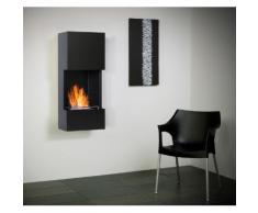 muenkel design wall flip Bio-Ethanol Wandkamin: Schwarz
