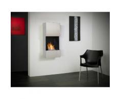 muenkel design wall flip Bio-Ethanol Wandkamin: Edelstahl, gebürstet