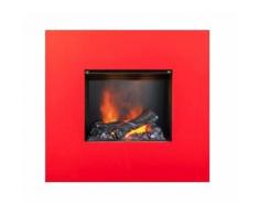 Faber Nissum Opti-myst Slimline Elektro Wandkamin: Rot