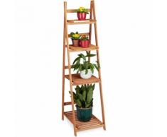 relaxdays Blumentreppe aus Holz