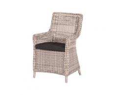 BUKATCHI Polyrattan-Sessel Pesaro inkl. Sitzpolster - Sea Shell