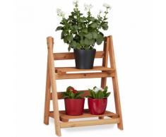relaxdays Blumentreppe aus Holz