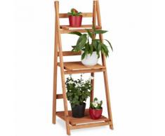 relaxdays Blumentreppe aus Holz