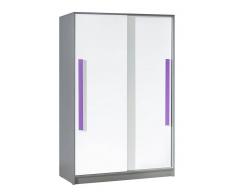 Easy Möbel (DM) Jugendzimmer - Schiebetürenschrank / Kleiderschrank Olaf 13, Farbe: Anthrazit /