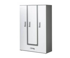 Easy Möbel (DM) Jugendzimmer - Drehtürenschrank / Kleiderschrank Oskar 19, Farbe: Anthrazit / W