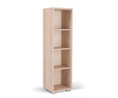 Easy Möbel (MA) Jugendzimmer - Regal Gabriel 10, Farbe: Eiche Braun - 153 x 42 x 38 cm (H x B x