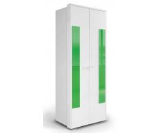 Easy Möbel (MA) Jugendzimmer - Drehtürenschrank / Kleiderschrank Gabriel 16, Farbe: Weiß / Gr?
