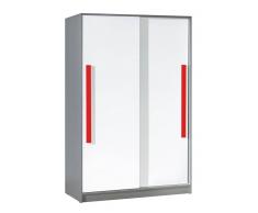 Easy Möbel (DM) Jugendzimmer - Schiebetürenschrank / Kleiderschrank Olaf 13, Farbe: Anthrazit /