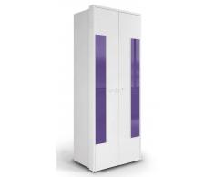 Easy Möbel (MA) Jugendzimmer - Drehtürenschrank / Kleiderschrank Gabriel 16, Farbe: Weiß / Lil