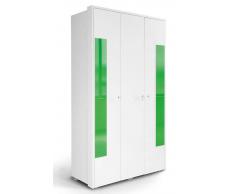 Easy Möbel (MA) Jugendzimmer - Drehtürenschrank / Kleiderschrank Gabriel 18, Farbe: Weiß / Gr?