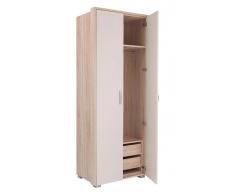 Easy Möbel (MA) Jugendzimmer - Drehtürenschrank / Kleiderschrank Gabriel 17, Farbe: Eiche Braun
