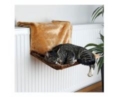 Trixie Liegemulde de Luxe für Heizkörper 45×24×31cm - Hellbraun/Braun