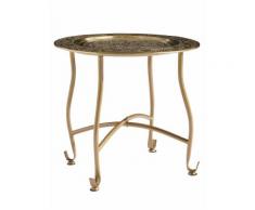 heine home Tablett-Tisch, goldfarben