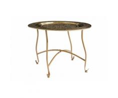 heine home Tablett-Tisch, goldfarben