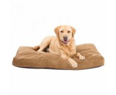 Earthbound Hundebett Cord Flat Cushion Beige, Maße: ca. 107,5 x 72,5 cm