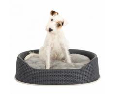 curver Hundekorb Rattan Grau, Gr. 2
