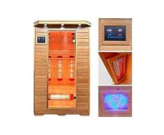 home deluxe infrarotkabine »redsun m«, 120/105/190 cm, 40 mm, für bis zu 2 personen