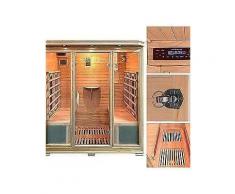 home deluxe infrarotkabine »bali xl«, 175/120/190 cm, 40 mm, für bis zu 4 personen