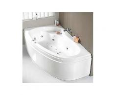fond eckwanne »loredana«, b/t/h in cm: 175/110/56, whirlpool-system