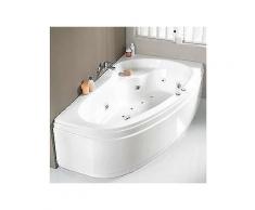 fond eckwanne »loredana«, b/t/h in cm: 175/110/56, whirlpool-system