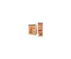 home deluxe infrarotkabine »redsun l«, 153/110/190 cm, 40 mm, für bis zu 3 personen