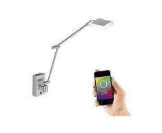 paul neuhaus led-wandleuchte, smart home leseleuchte 1-flammig »q-vidal«