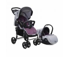 Kombikinderwagen Lea 2 in 1 mit Babyschale, Vorderräder 360°