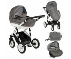 Lorelli Kombikinderwagen Mia 3 in 1 Luftreifen, Autositz, Babywanne, S
