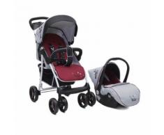 Kombikinderwagen Lea 2 in 1 mit Babyschale, Vorderräder 360°