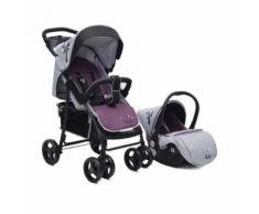 Kombikinderwagen Lea 2 in 1 mit Babyschale, Vorderräder 360°