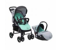 Kombikinderwagen Lea 2 in 1 mit Babyschale, Vorderräder 360°