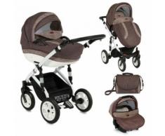 Lorelli Kombikinderwagen Mia 3 in 1 Luftreifen, Autositz, Babywanne, S