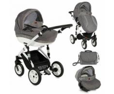 Lorelli Kombikinderwagen Mia 3 in 1 Luftreifen, Autositz, Babywanne, S