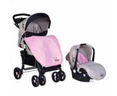 Kombikinderwagen Lea 2 in 1 mit Babyschale, Vorderräder 360°